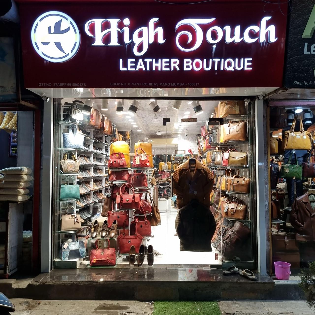 High Touch Leather Boutique Storefront - Mumbai